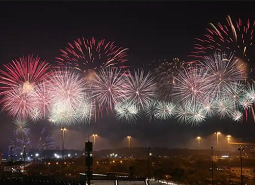 静宁县焰火晚会